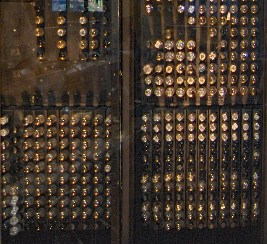 A back section showing vacuum tubes
